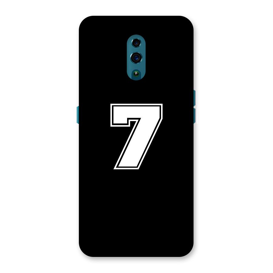 Number 7 Back Case for Oppo Reno