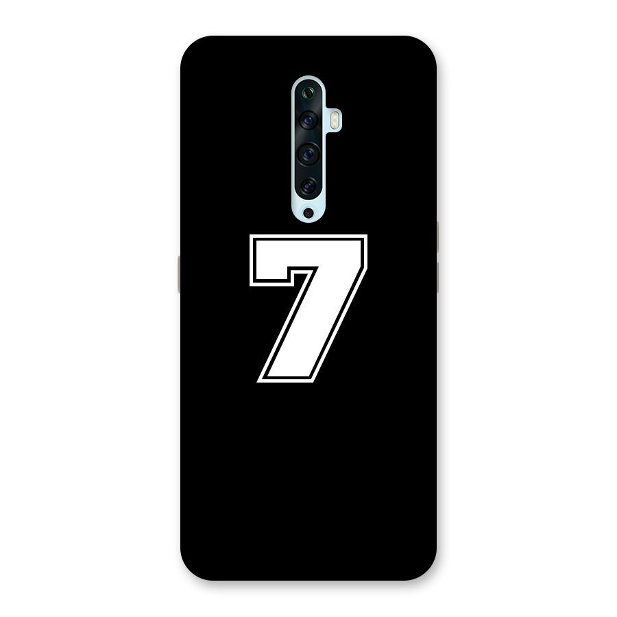 Number 7 Back Case for Oppo Reno2 Z