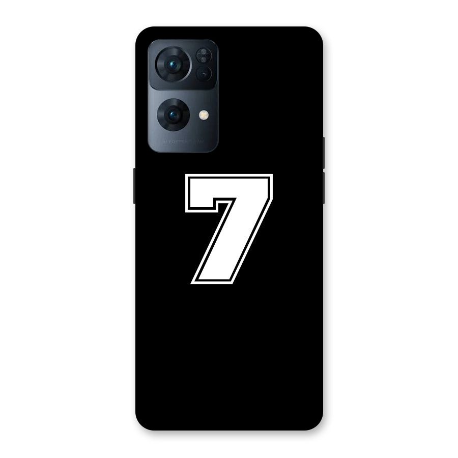 Number 7 Back Case for Oppo Reno7 Pro 5G
