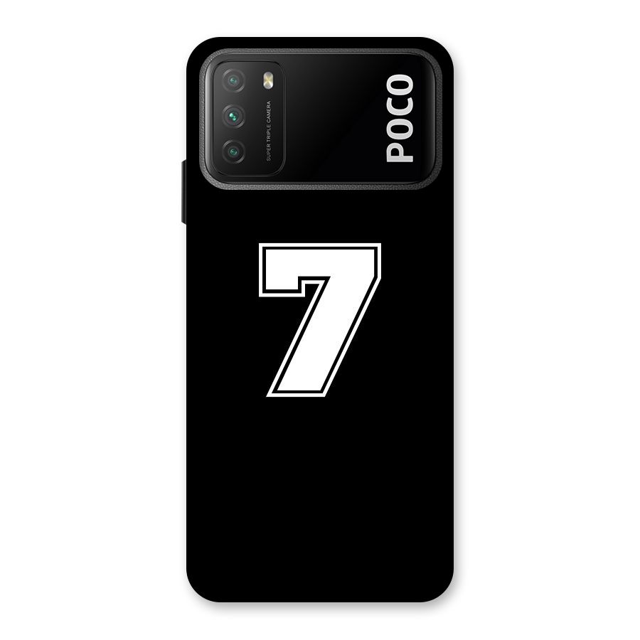 Number 7 Back Case for Poco M3