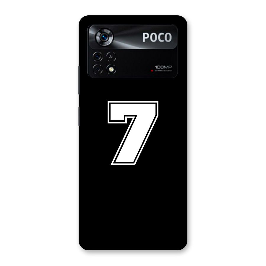 Number 7 Back Case for Poco X4 Pro 5G