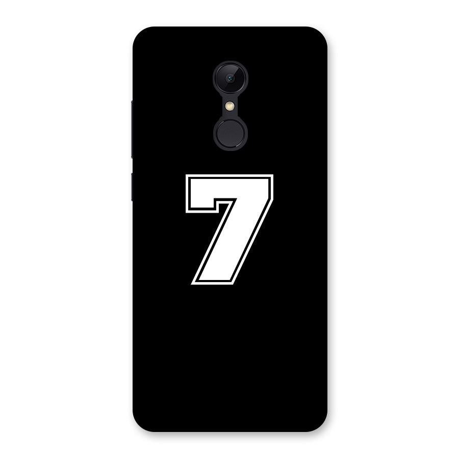 Number 7 Back Case for Redmi 5