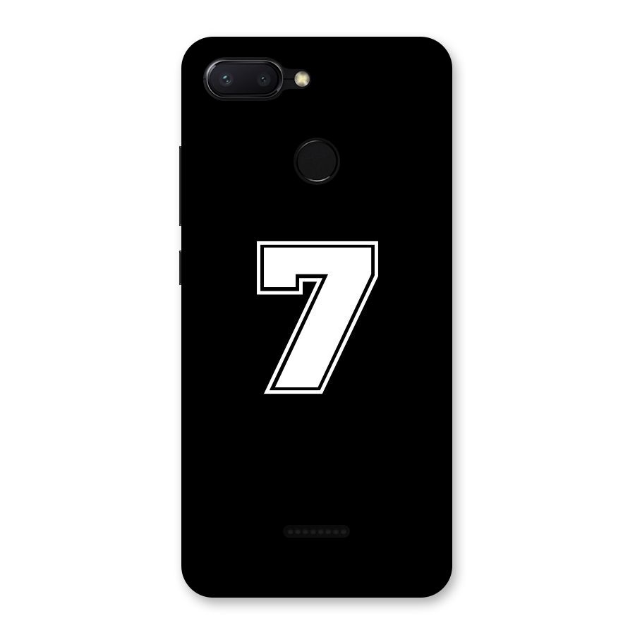 Number 7 Back Case for Redmi 6