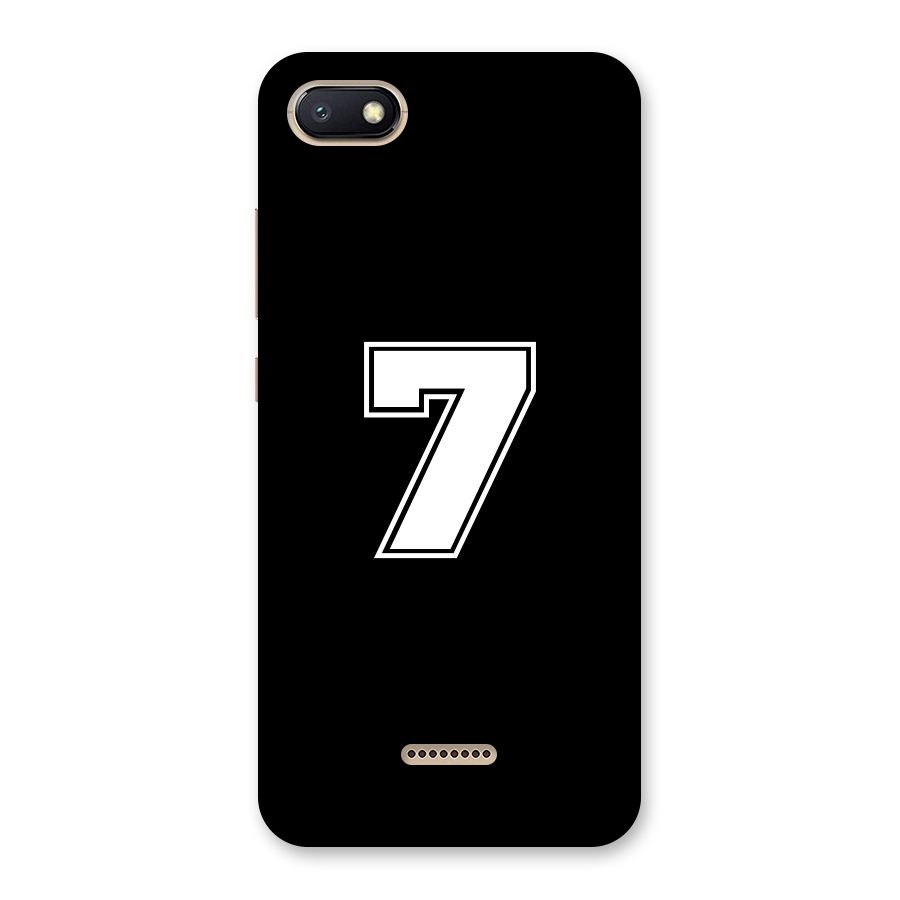 Number 7 Back Case for Redmi 6A