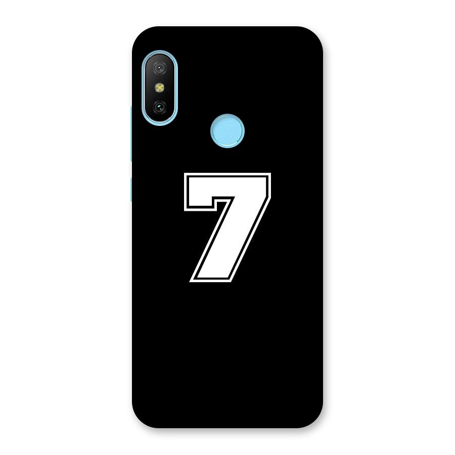 Number 7 Back Case for Redmi 6 Pro