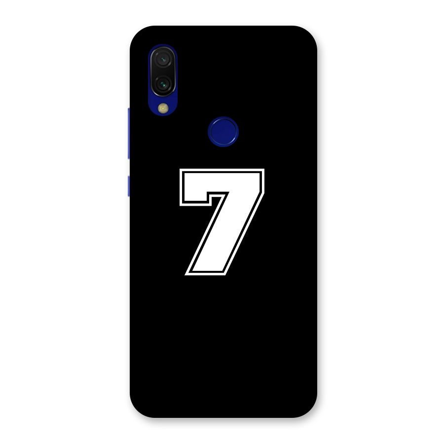 Number 7 Back Case for Redmi 7