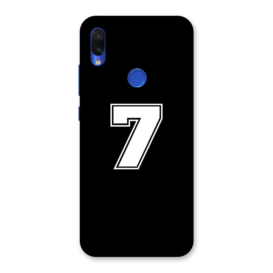 Number 7 Back Case for Redmi Note 7S