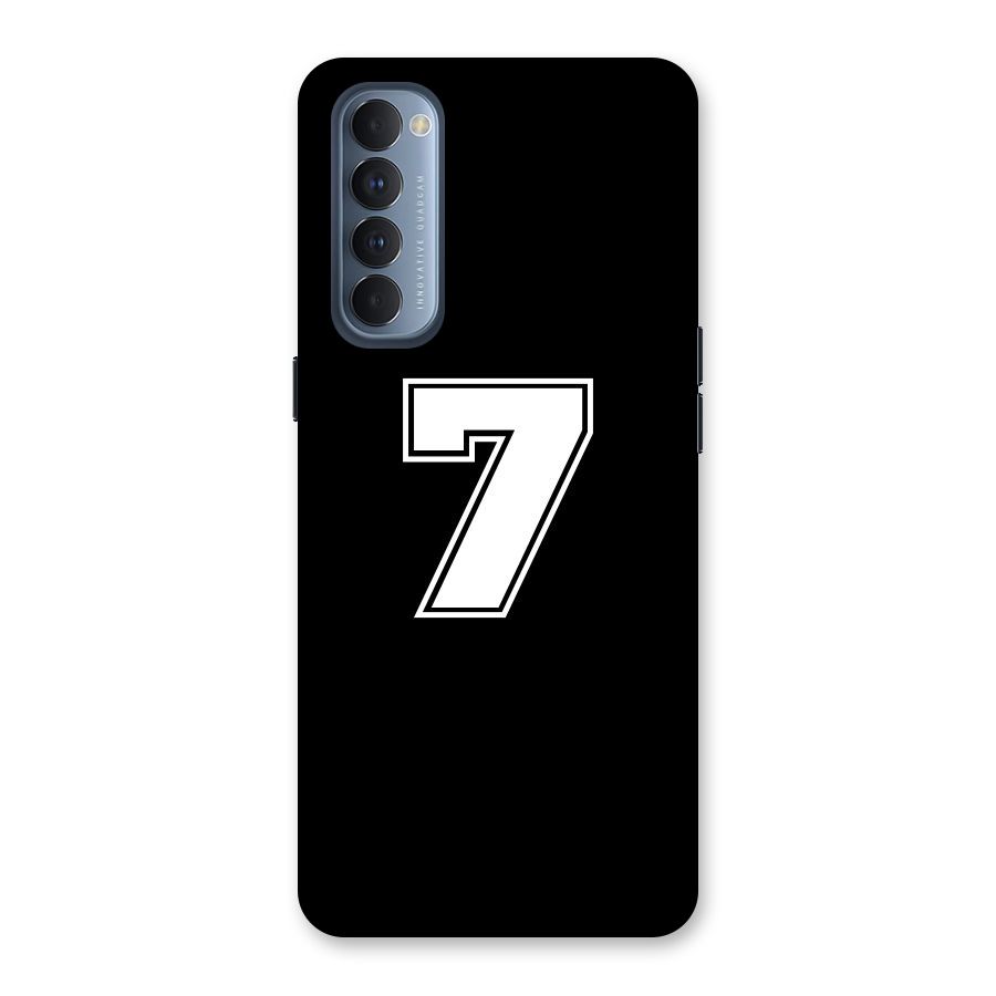 Number 7 Back Case for Reno4 Pro