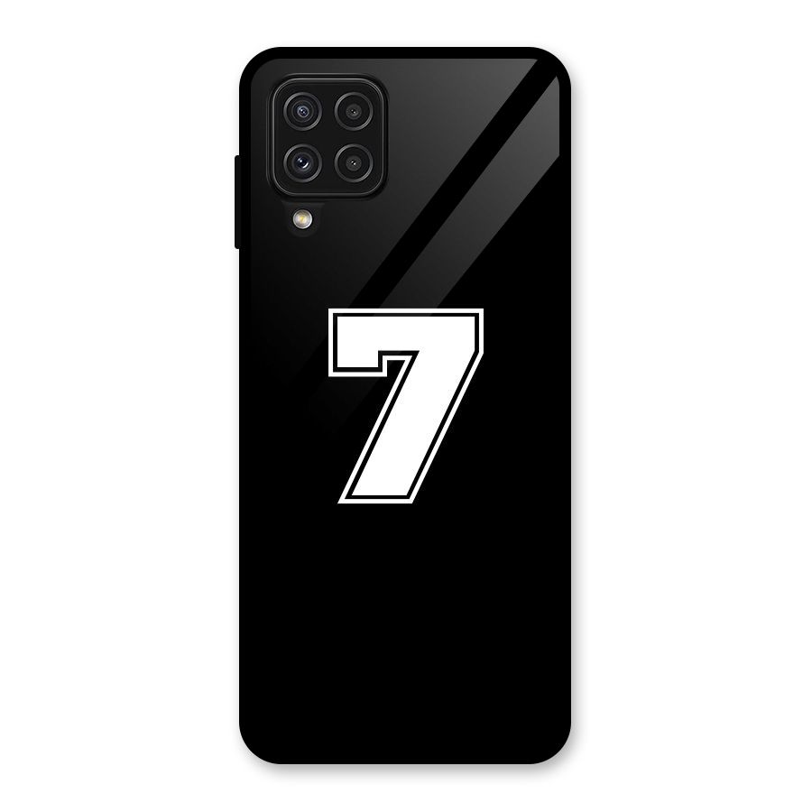 Number 7 Glass Back Case for Galaxy A22 4G