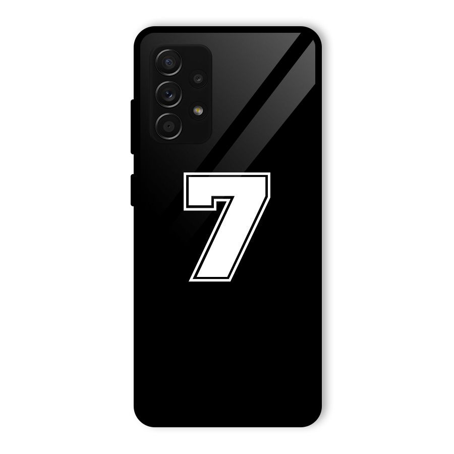 Number 7 Glass Back Case for Galaxy A53 5G