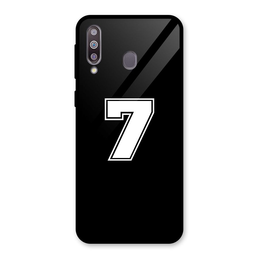 Number 7 Glass Back Case for Galaxy M30