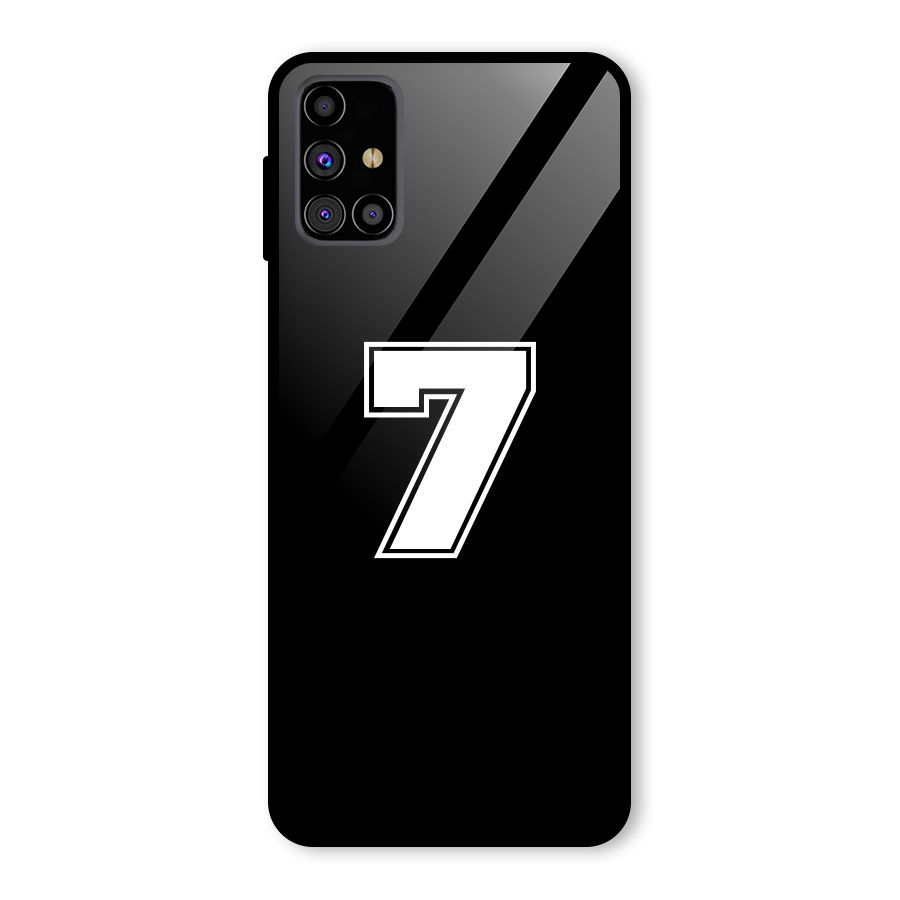 Number 7 Glass Back Case for Galaxy M31s