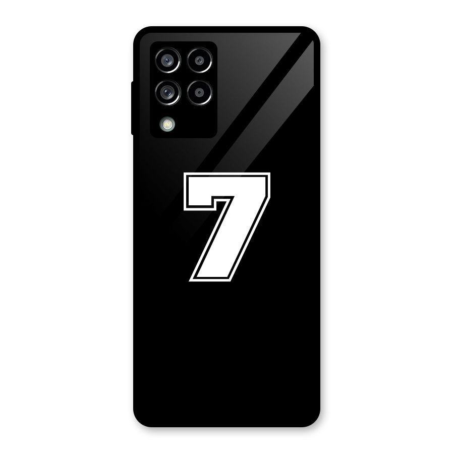 Number 7 Glass Back Case for Galaxy M53 5G