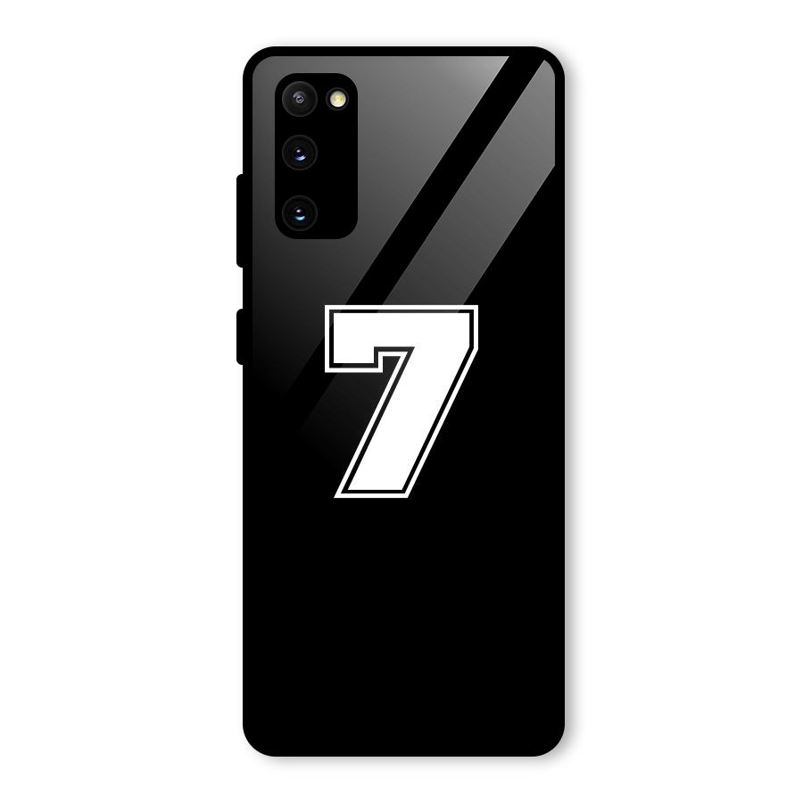 Number 7 Glass Back Case for Galaxy S20 FE