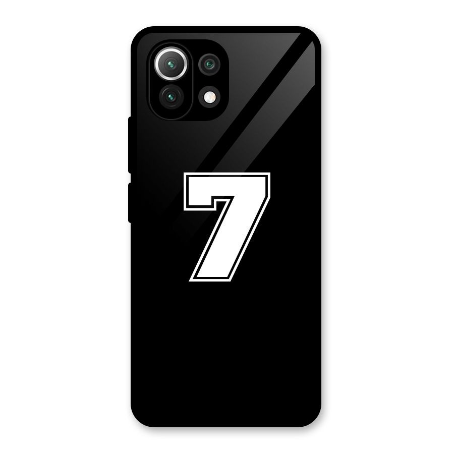 Number 7 Glass Back Case for Mi 11 Lite