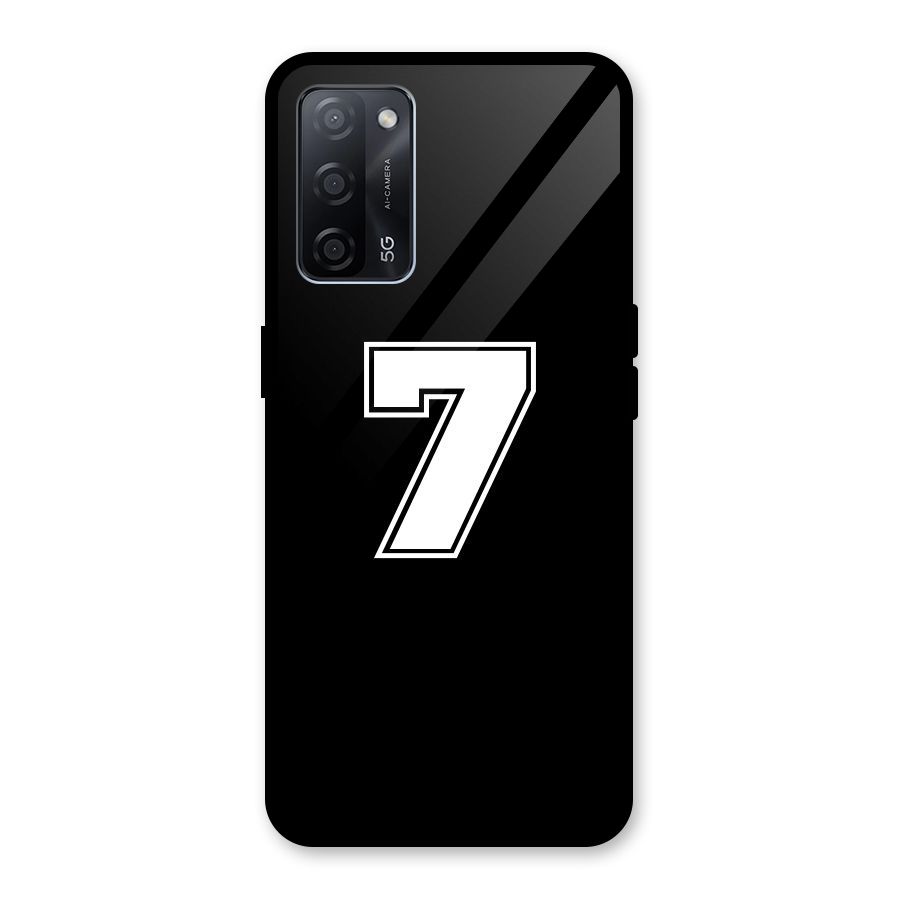 Number 7 Glass Back Case for Oppo A53s 5G