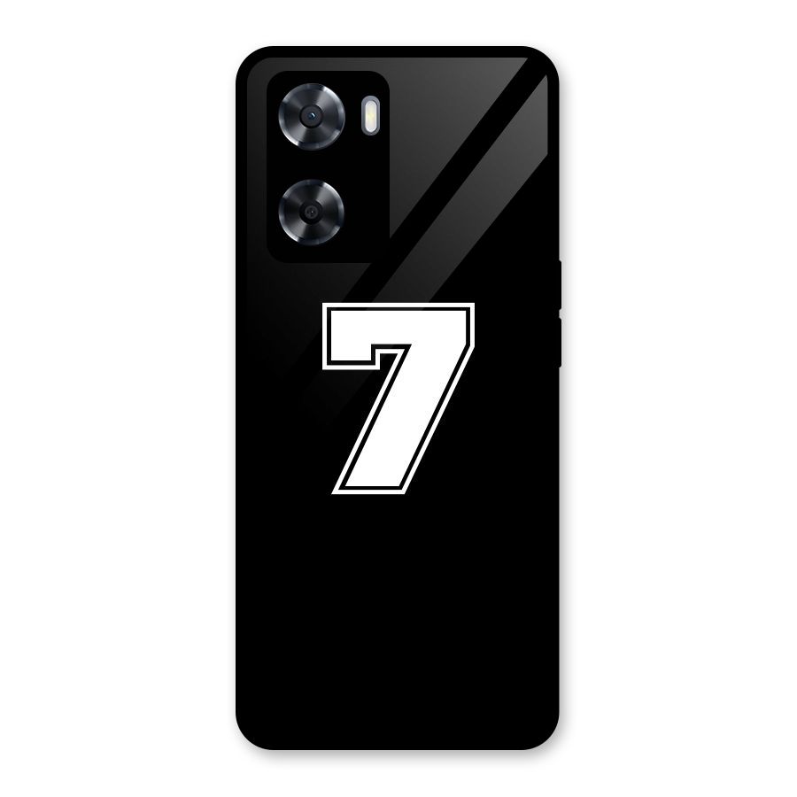 Number 7 Glass Back Case for Oppo A57 2022