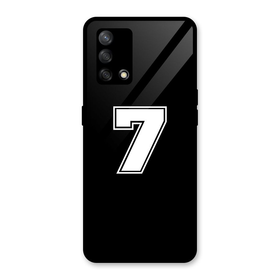 Number 7 Glass Back Case for Oppo F19