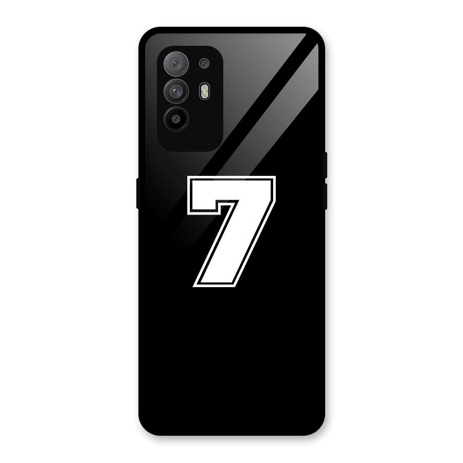 Number 7 Glass Back Case for Oppo F19 Pro Plus 5G