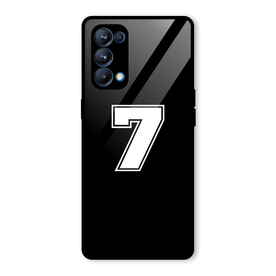 Number 7 Glass Back Case for Oppo Reno5 Pro 5G