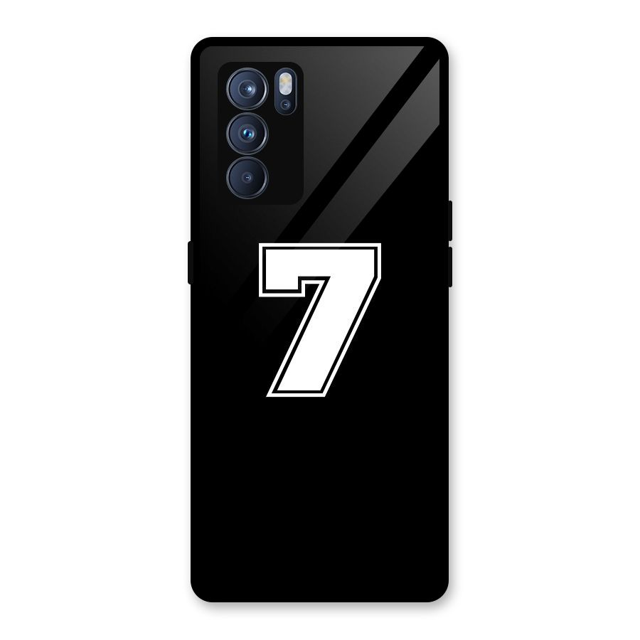 Number 7 Glass Back Case for Oppo Reno6 Pro 5G