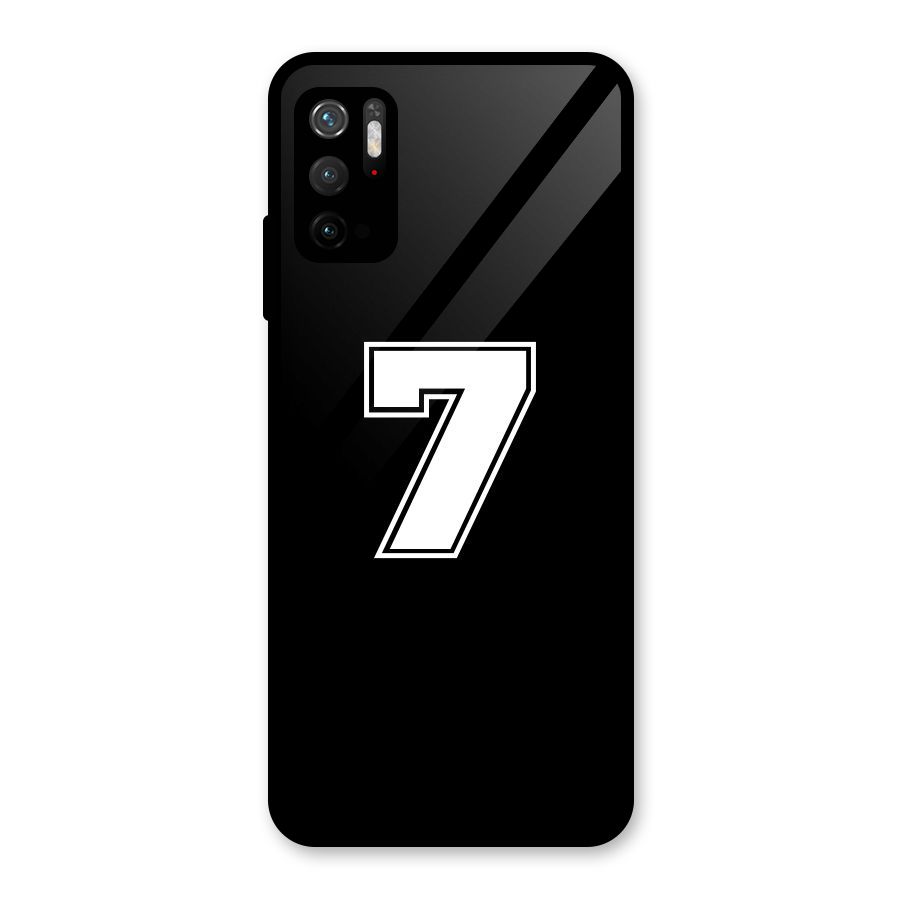Number 7 Glass Back Case for Poco M3 Pro 5G