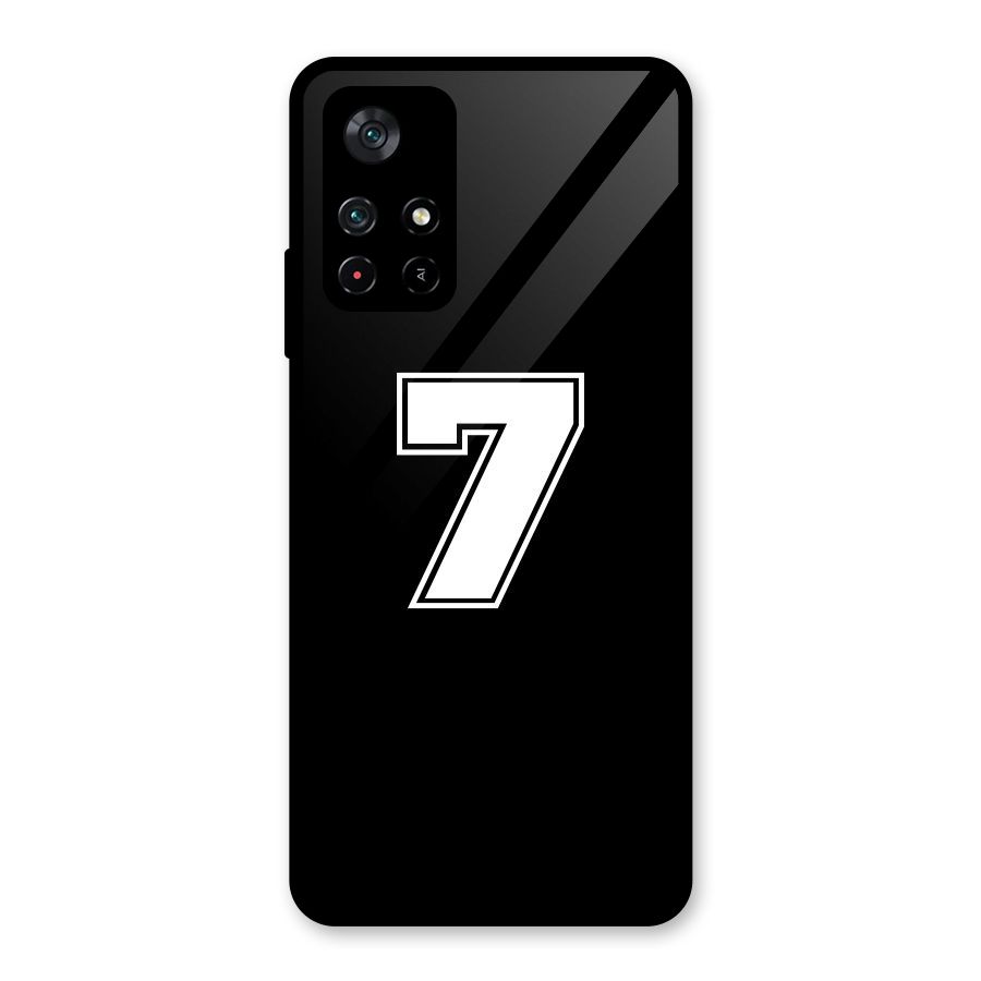Number 7 Glass Back Case for Poco M4 Pro 5G