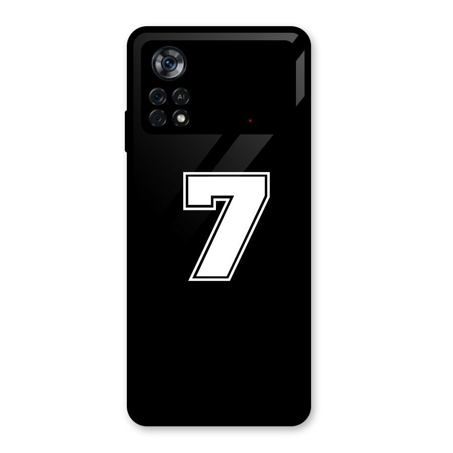 Number 7 Glass Back Case for Poco X4 Pro 5G