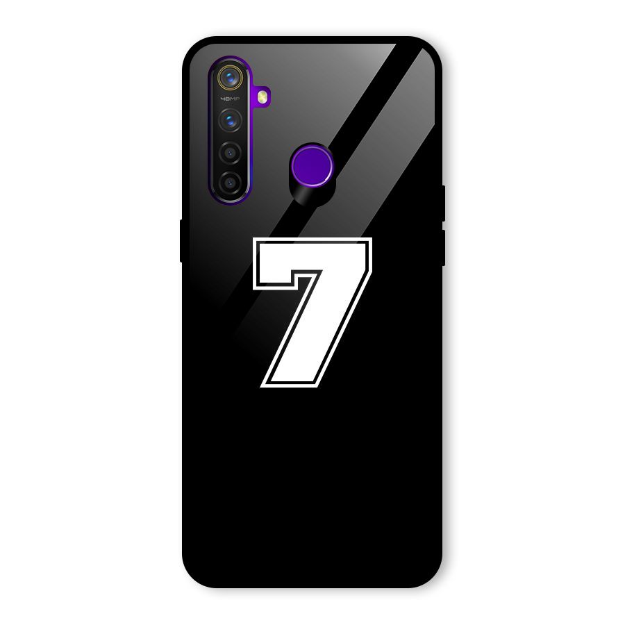 Number 7 Glass Back Case for Realme 5 Pro