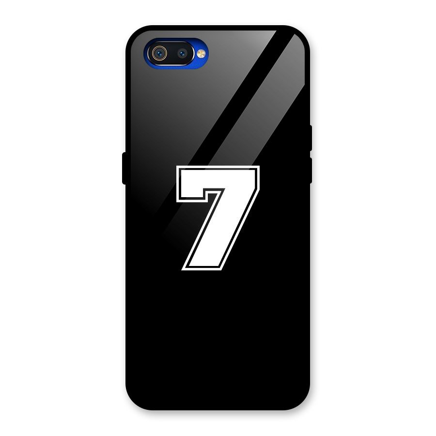 Number 7 Glass Back Case for Realme C2