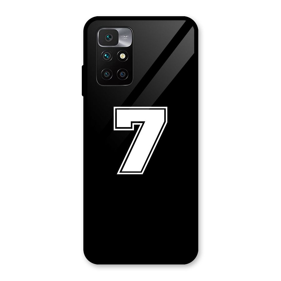Number 7 Glass Back Case for Redmi 10 Prime