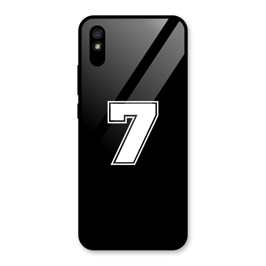 Number 7 Glass Back Case for Redmi 9A