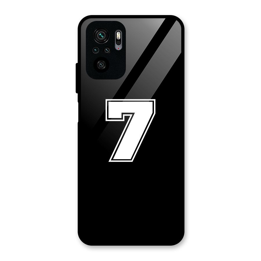 Number 7 Glass Back Case for Redmi Note 10S