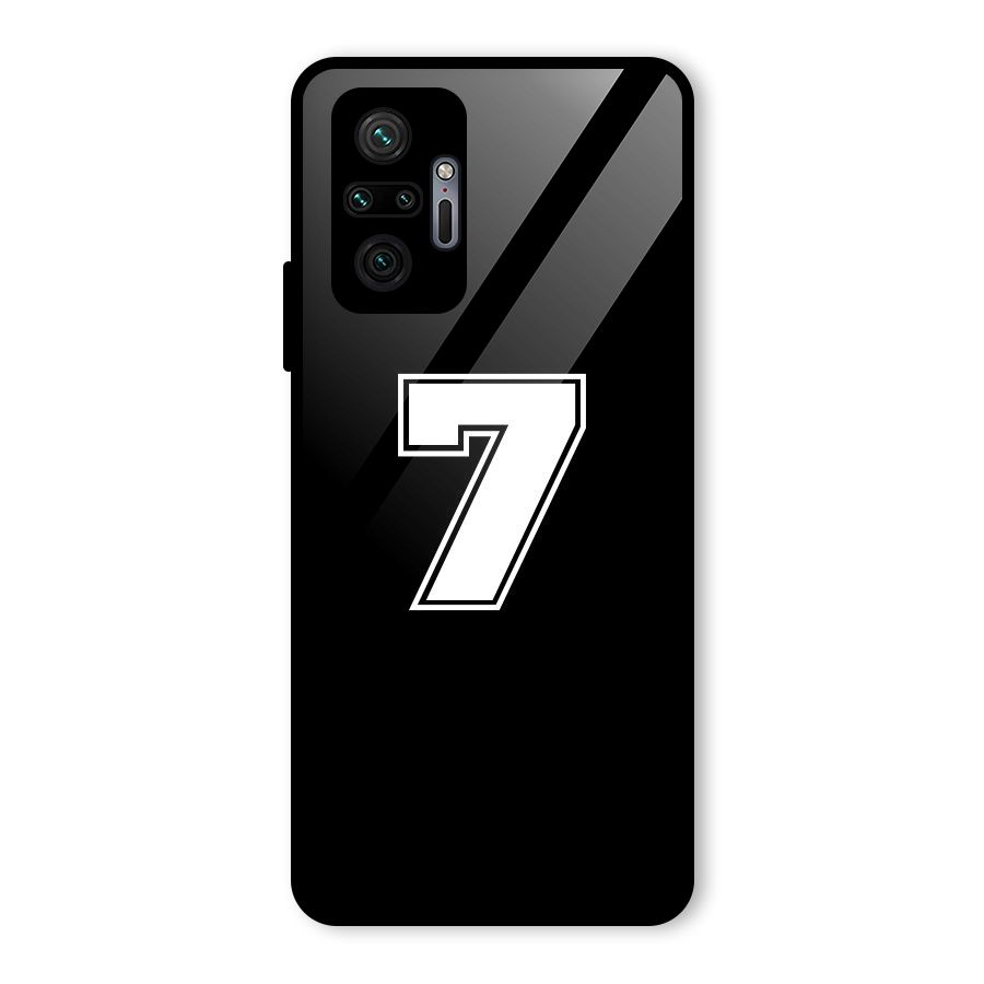 Number 7 Glass Back Case for Redmi Note 10 Pro Max