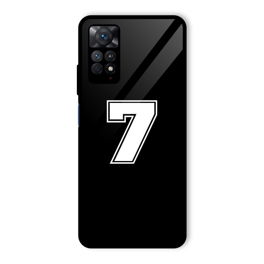 Number 7 Glass Back Case for Redmi Note 11 Pro