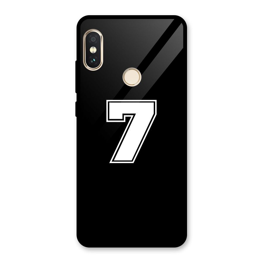 Number 7 Glass Back Case for Redmi Note 5 Pro