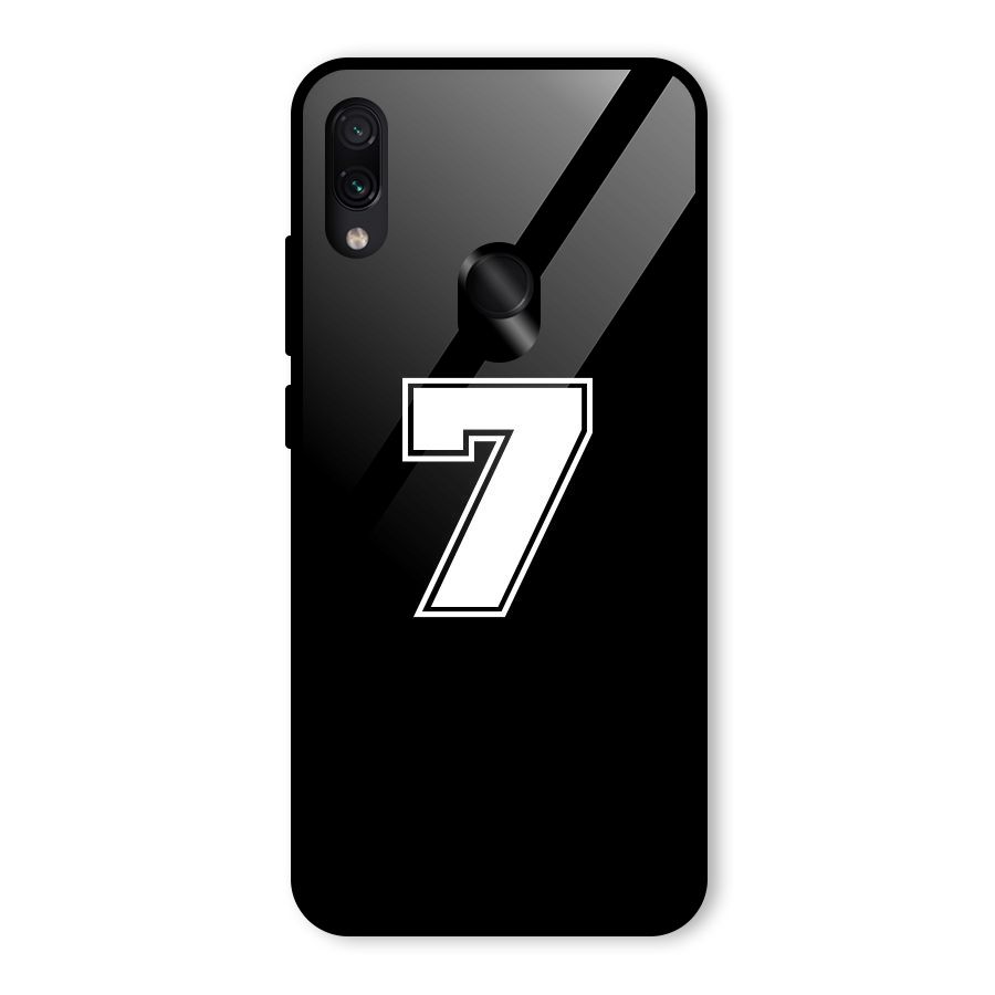 Number 7 Glass Back Case for Redmi Note 7 Pro