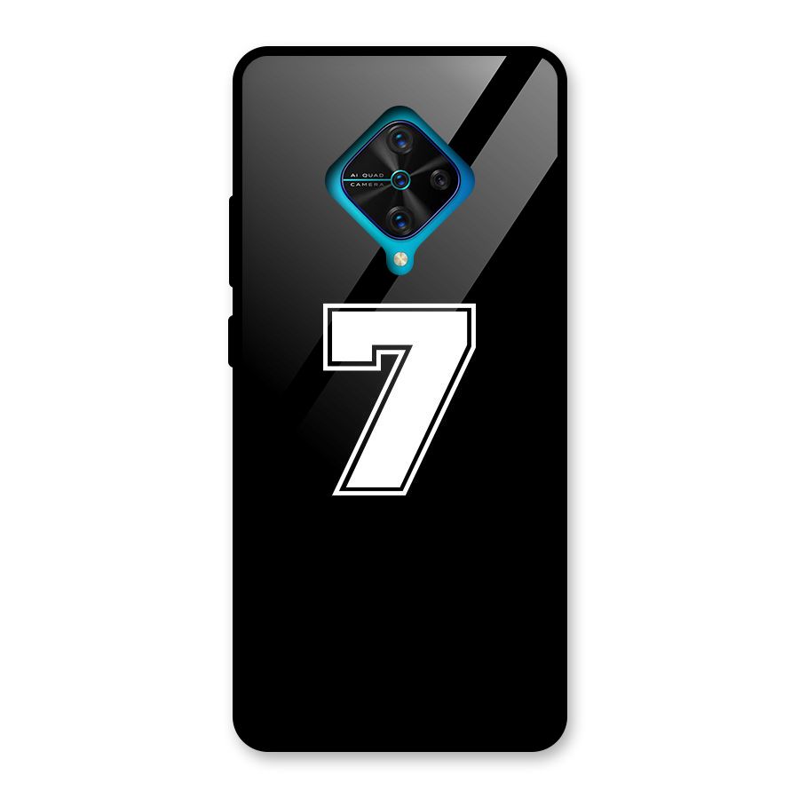Number 7 Glass Back Case for Vivo S1 Pro