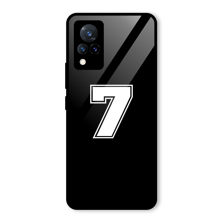 Number 7 Glass Back Case for Vivo V21 5G