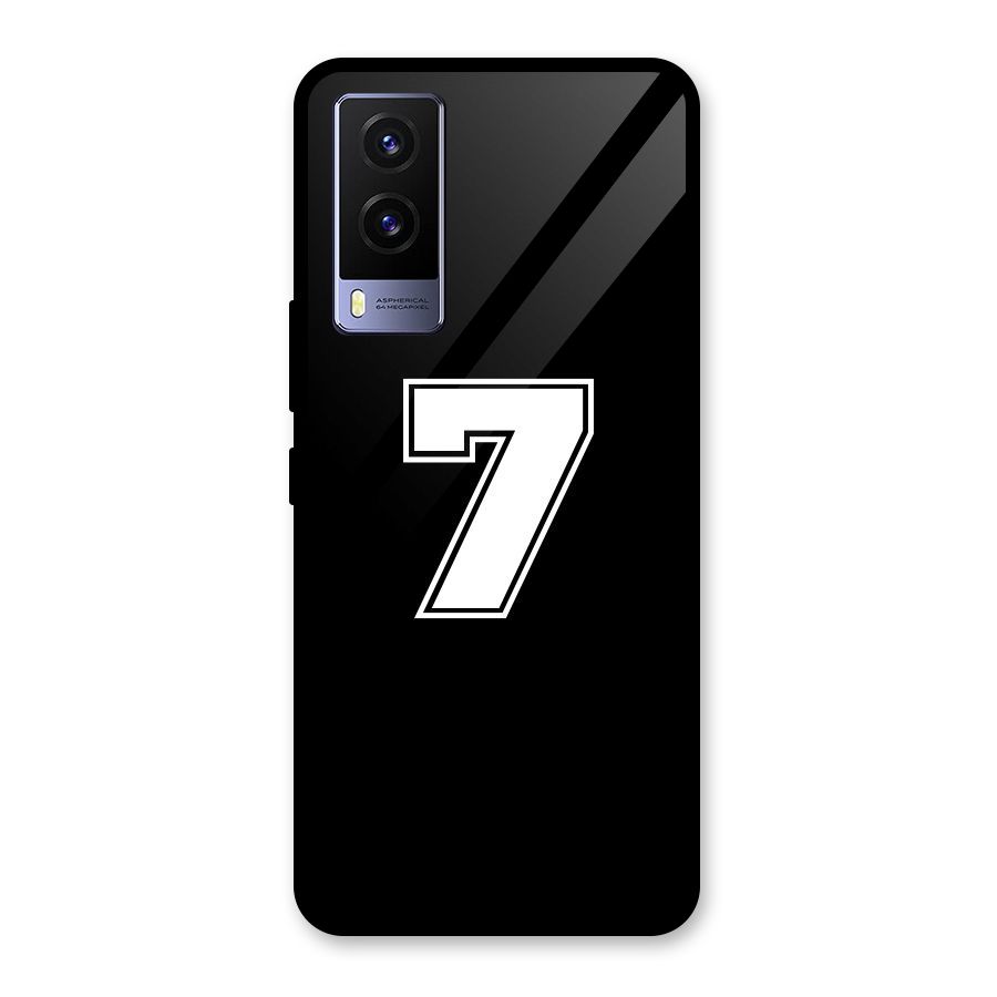 Number 7 Glass Back Case for Vivo V21e 5G