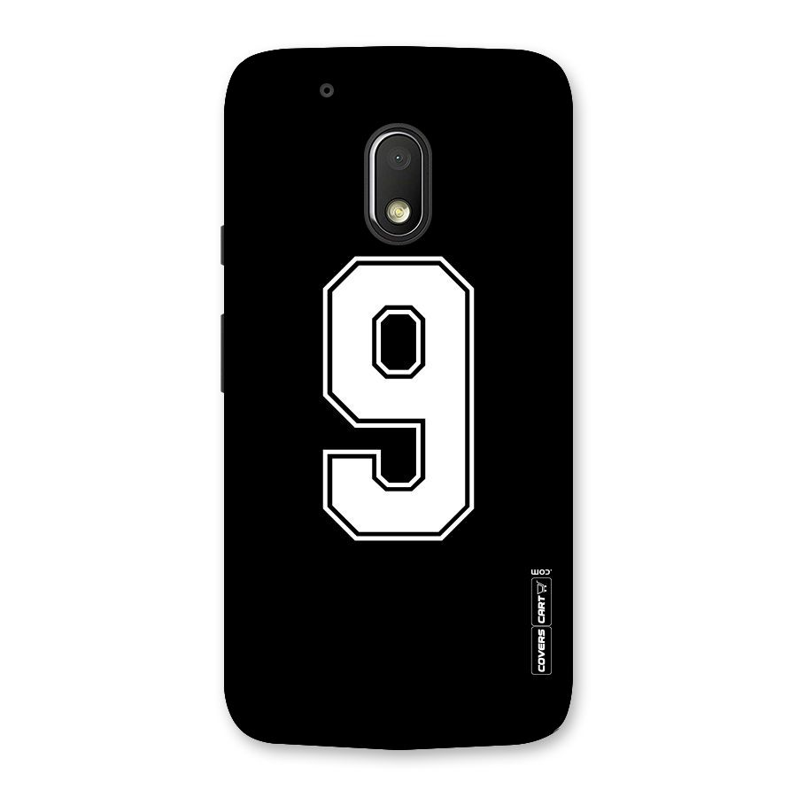 Number 9 Back Case for Moto G4 Play