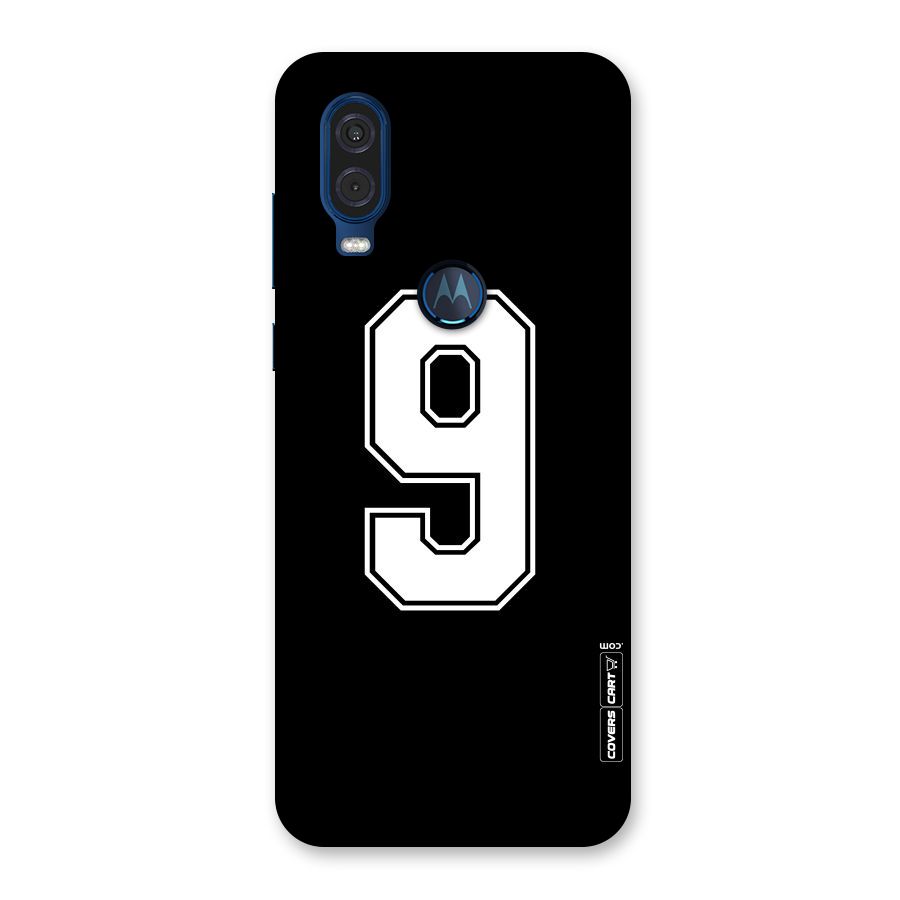 Number 9 Back Case for Motorola One Vision