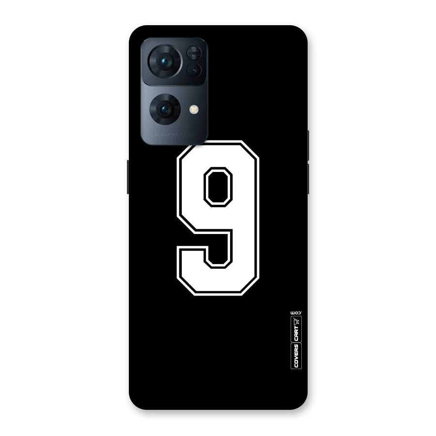 Number 9 Back Case for Oppo Reno7 Pro 5G