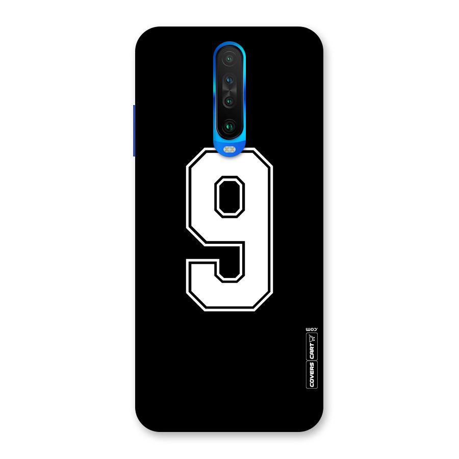Number 9 Back Case for Poco X2