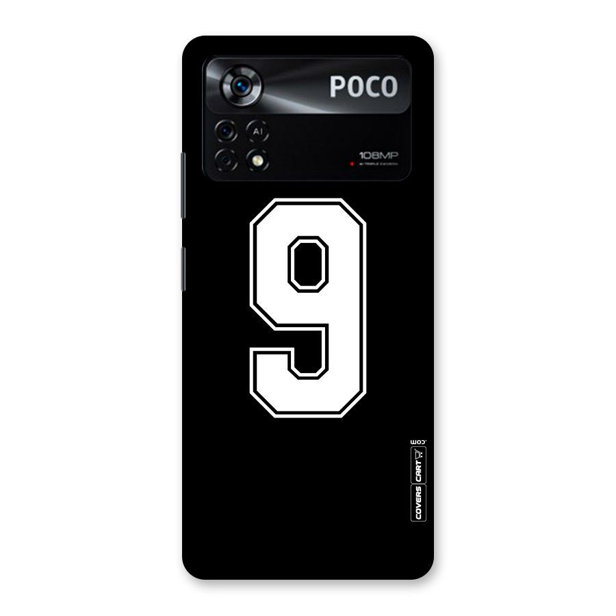 Number 9 Back Case for Poco X4 Pro 5G