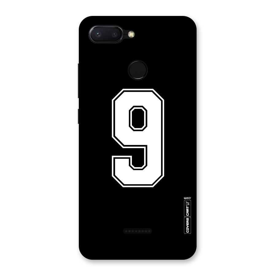 Number 9 Back Case for Redmi 6