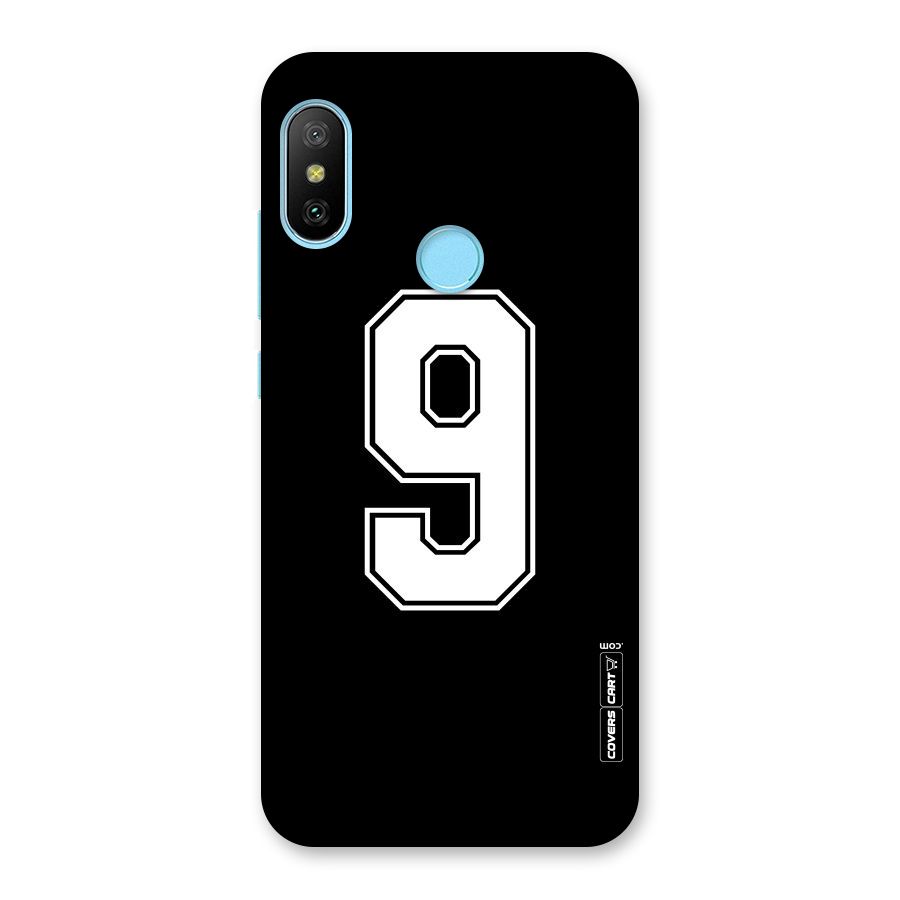 Number 9 Back Case for Redmi 6 Pro
