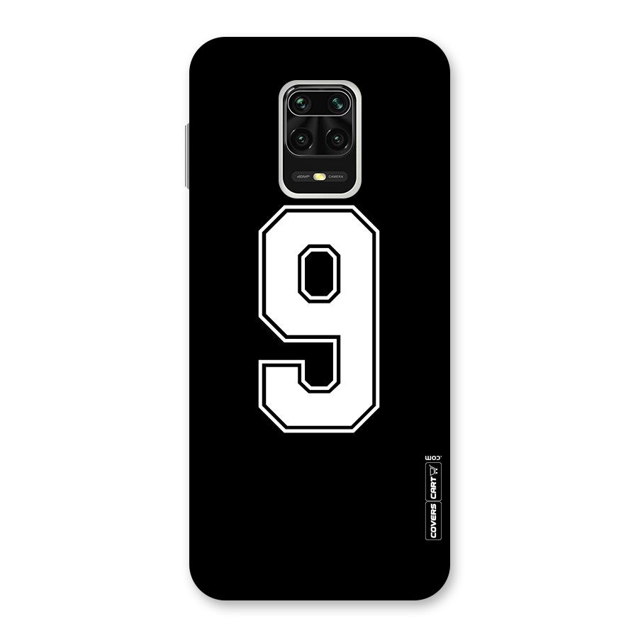 Number 9 Back Case for Redmi Note 9 Pro