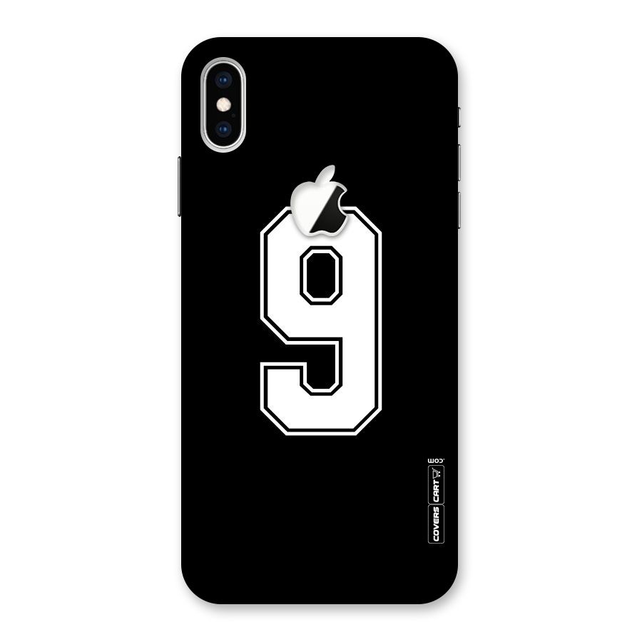 Number 9 Back Case for iPhone XS Max Apple Cut