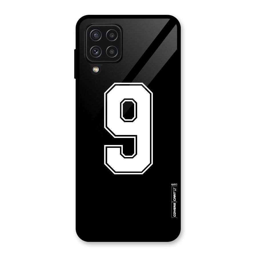 Number 9 Glass Back Case for Galaxy A22 4G